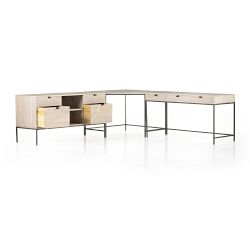 Graham Corner Desk with Filing Credenza (101.5&quot;)