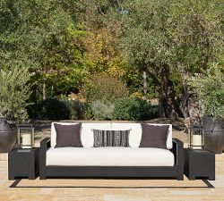 Malibu Metal Platform Modular Outdoor Side Table (33&quot;)