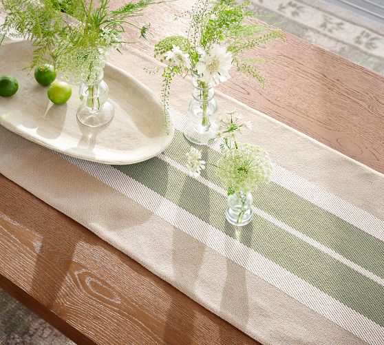 Triston Striped Cotton Table Runner