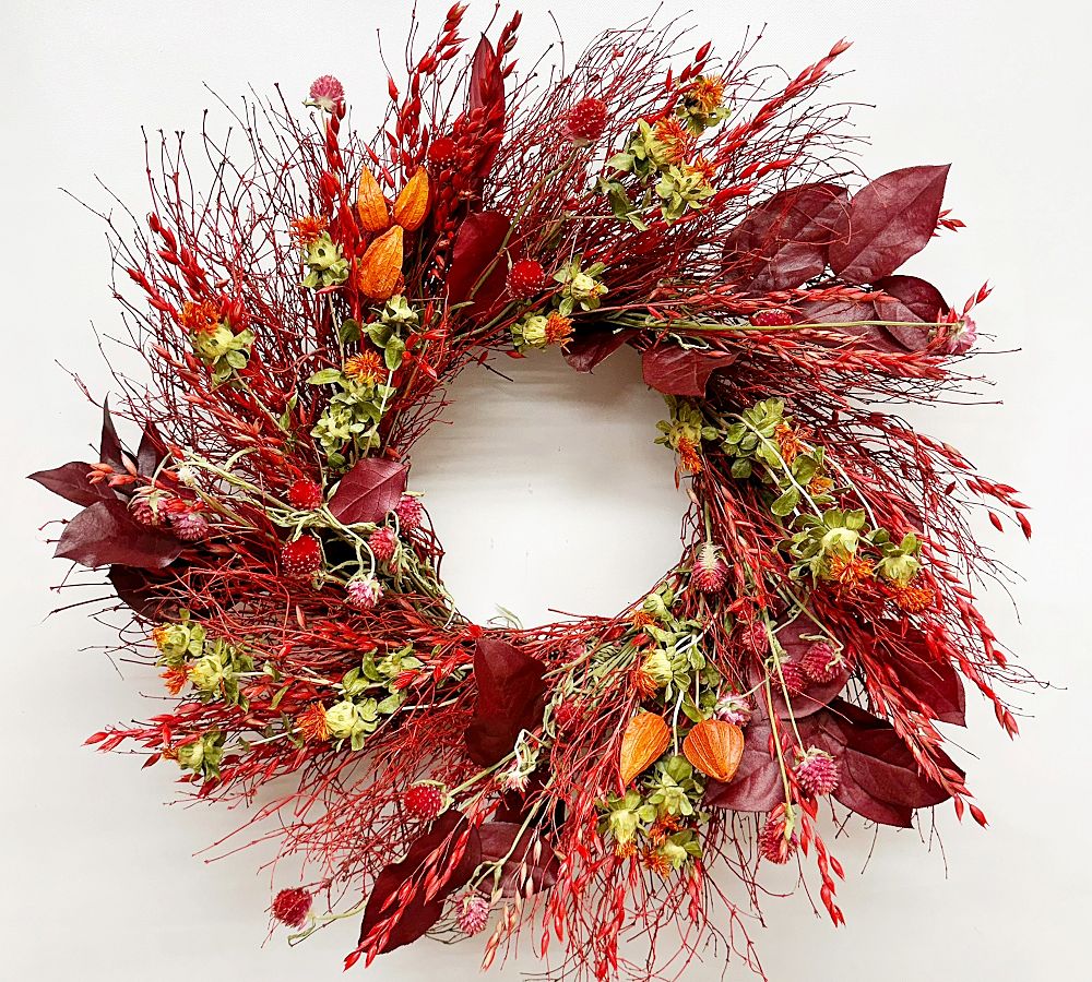 Handmade Dried Prosperity and Fortune Wreath