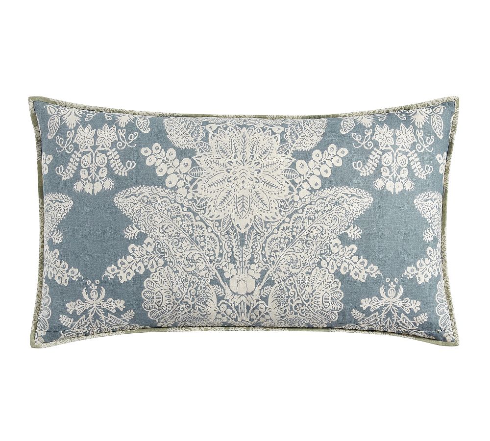 Pottery Barn Kravet Heirloom Damask Reversible Quilted Sham King