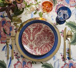 Stella Damask Stoneware Salad Plates - Set of 4