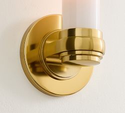 Everett Milk Glass Single Tube Sconce (11&quot;)