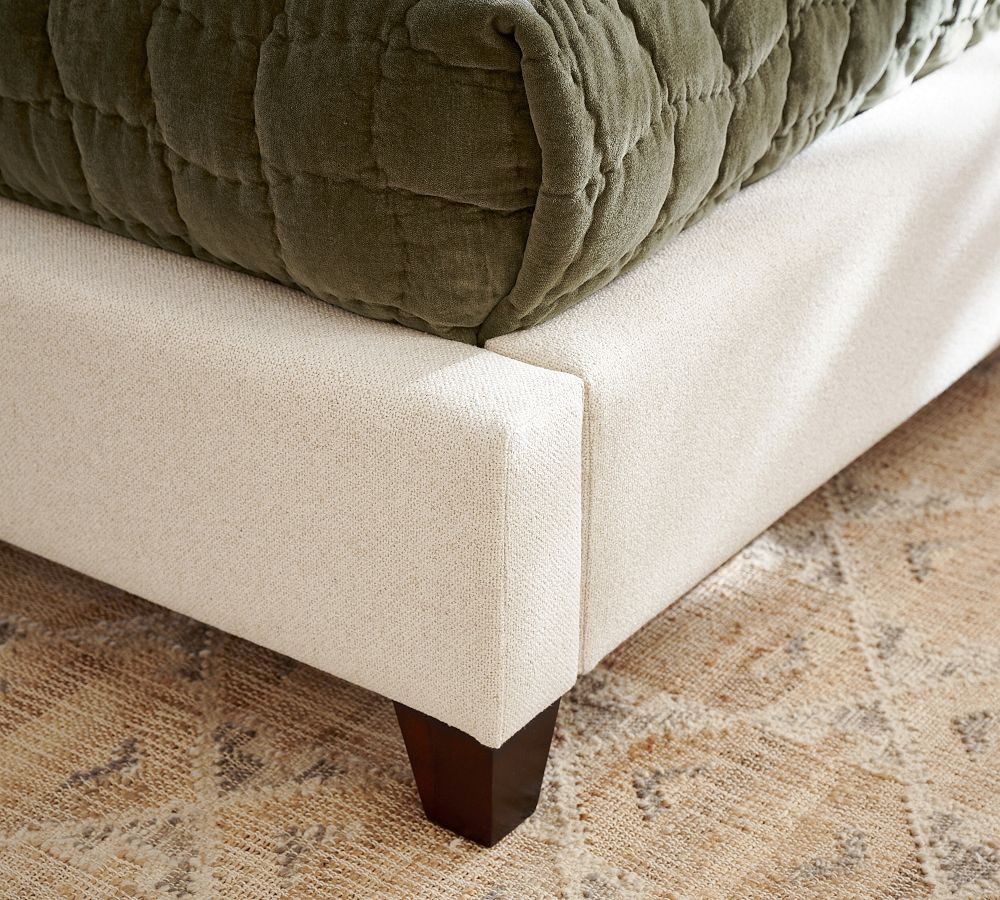 Harper Non-Tufted Upholstered Bed | Pottery Barn