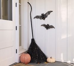 Lit Woven Bats - Set of 2