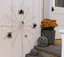 Lit Wire Spider Web