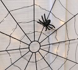 Lit Wire Spider Web