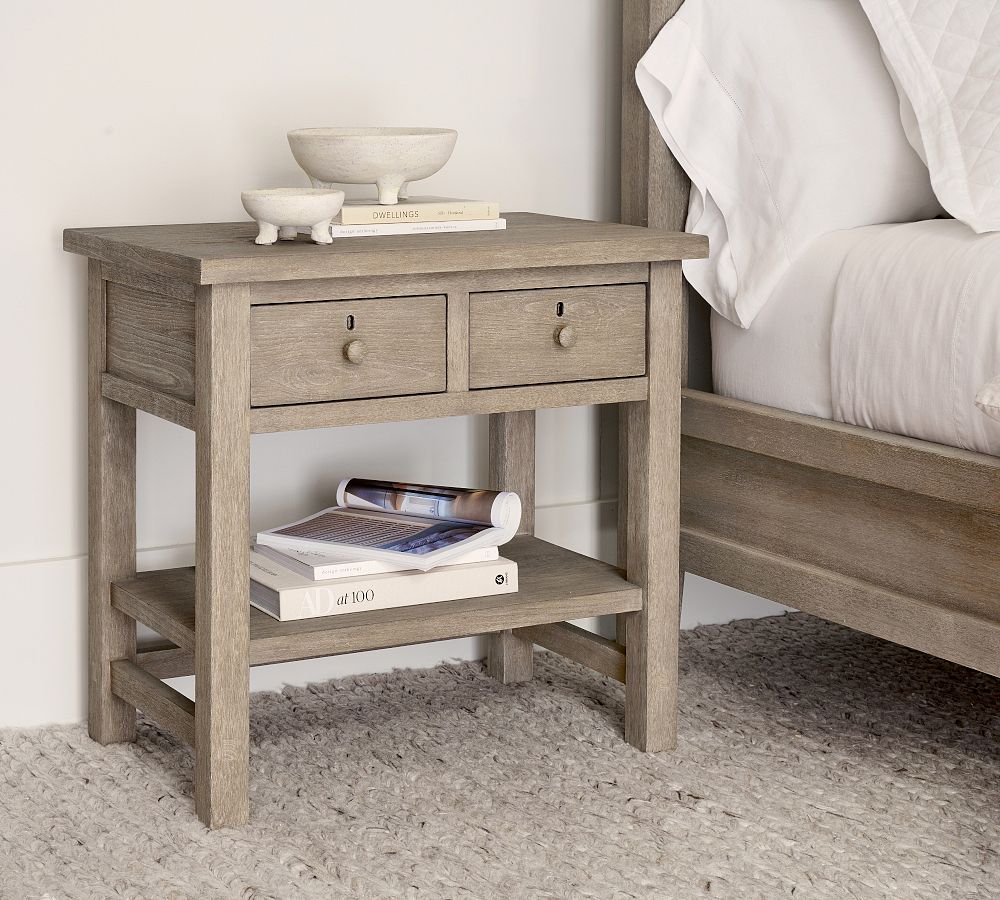 Farmhouse 2-Drawer Nightstand (28.5&quot;)