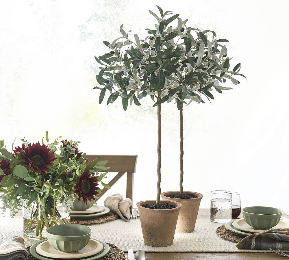 Faux Olive Topiary
