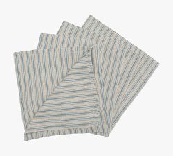 Caravan Boat Striped Linen Napkins - Set of 4