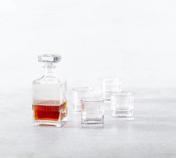No-Ho Decanter &amp; Double Old Fashioned Glasses, Set of 4