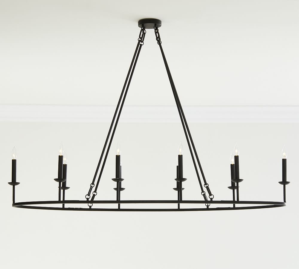 Open Box: Remington Iron Oval Chandelier