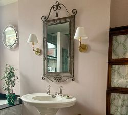 Caspar Metal &amp; Rattan Sconce (8&quot;)