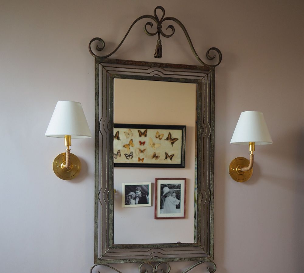 Caspar Metal &amp; Rattan Sconce (8&quot;)