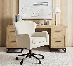 Willem Upholstered Swivel Desk Chair