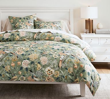 Bloom Floral Sateen Duvet Cover Pottery Barn