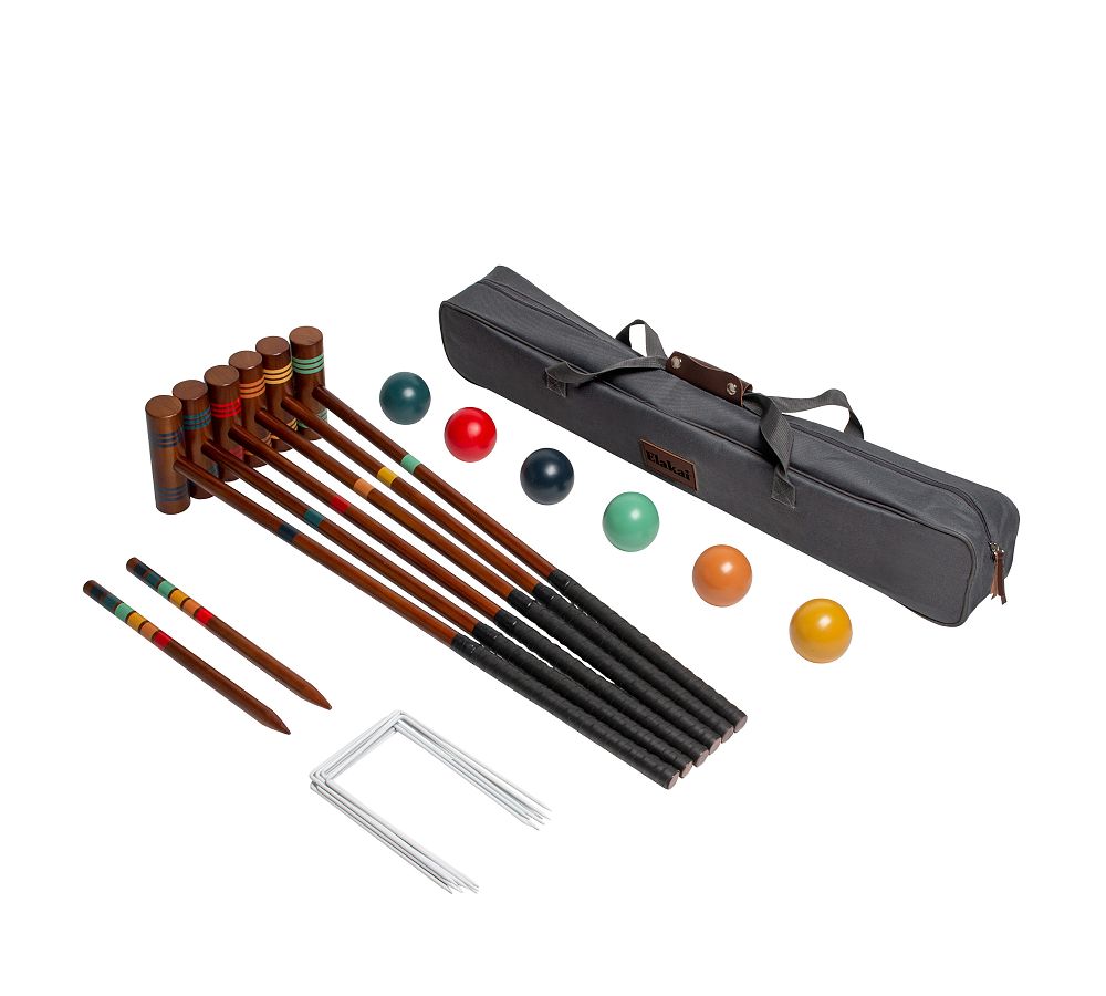 Wood Lawn Croquet Set