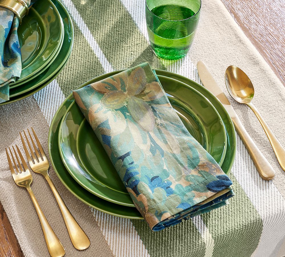 Lush Botanical Cotton/Linen Napkins - Set of 4