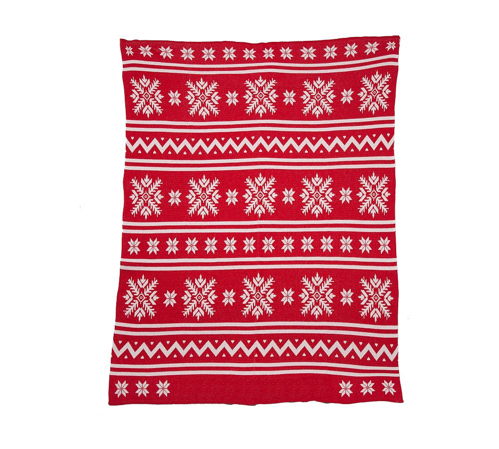 Winter Snowflakes Personalized Throw