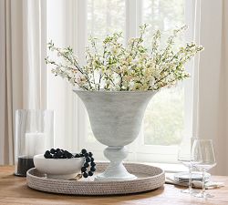 Zinc Pedestal Vase