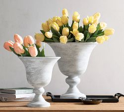 Zinc Pedestal Vase