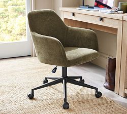 Carson Upholstered Swivel Desk Chair