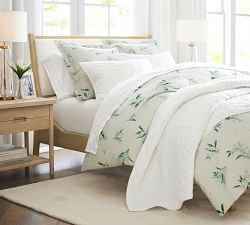 Monique Lhuillier Margaux Embroidered Organic Percale Pillowcases - Set of 2