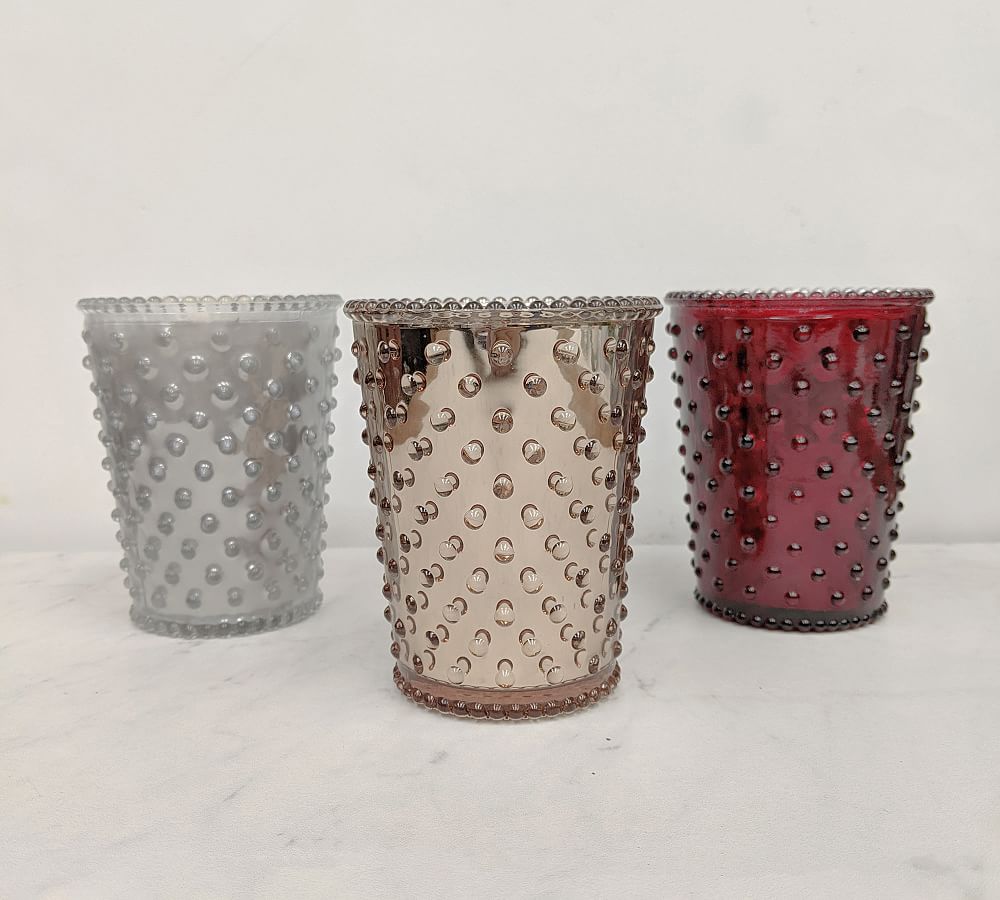 K. Hall Mercury Glass Scented Candle Set