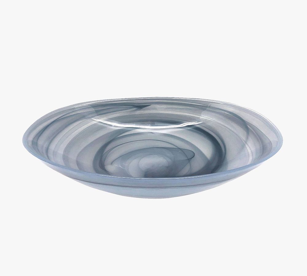 Alabaster Glass Serving Bowl