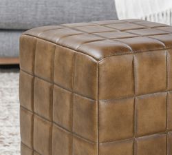 Igor Leather Ottoman