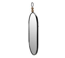 Valery Oval Beaded Mirror