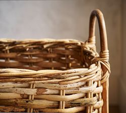 Artisan Rustic Handcrafted Rectangle Basket