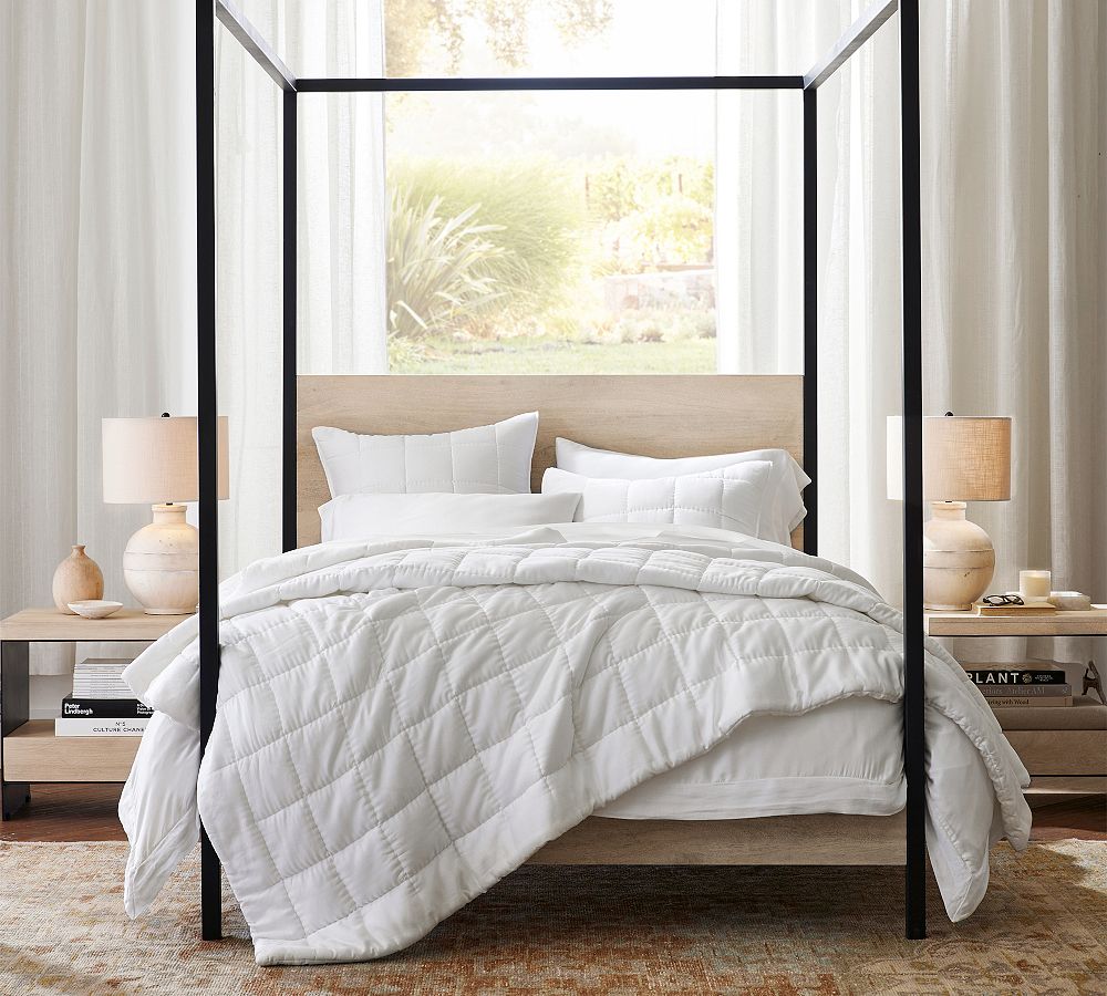 Cayman Metal Canopy Bed