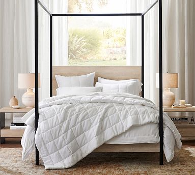 Cayman Metal Canopy Bed Pottery Barn