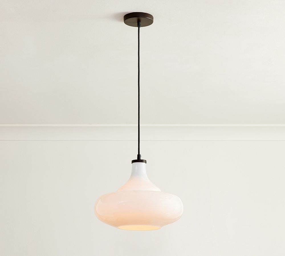 Mccarthy Milk Glass Pendant (14&quot;)