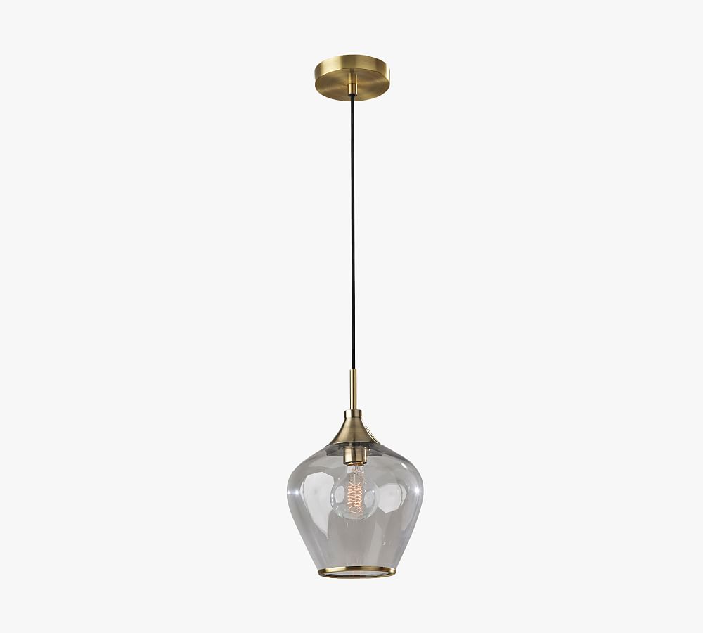 Lucia Hand-Blown Recycled Glass Pendant (9&quot;)