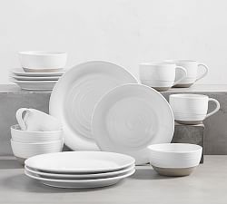 Quinn Handcrafted Stoneware 16-Piece Dinnerware Set