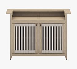Punta Mita 59&quot; Teak Bar Cabinet