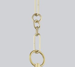 Ruby Metal Tapered Pendant (12.5&quot;)