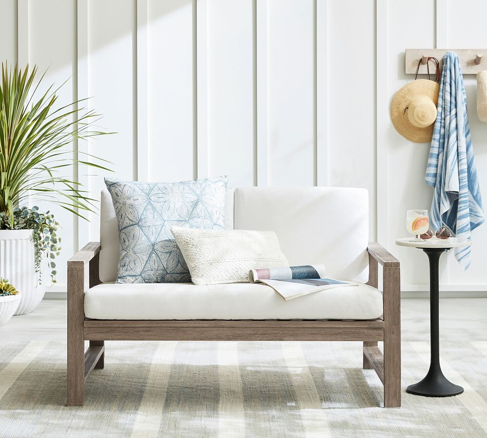Indio Eucalyptus Outdoor Loveseat (50&quot;)