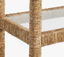 Malibu Glass Shelves Bookcase (34&quot;)