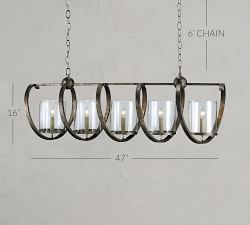 Bella Glass Chandelier (47&quot;)