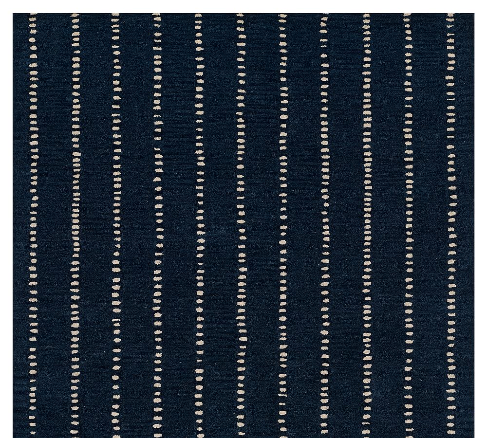 Okafor Hand-Tufted Wool Striped Rug