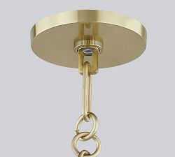 Ruby Metal Tapered Pendant (12.5&quot;)