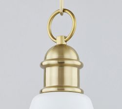 Ruby Metal Tapered Pendant (12.5&quot;)
