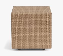 Belvedere Wicker Bunching Cube Outdoor Side Table (18&quot;)