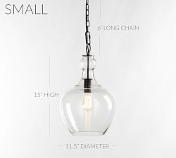 Open Box: Flynn Small Recycled Glass Pendant