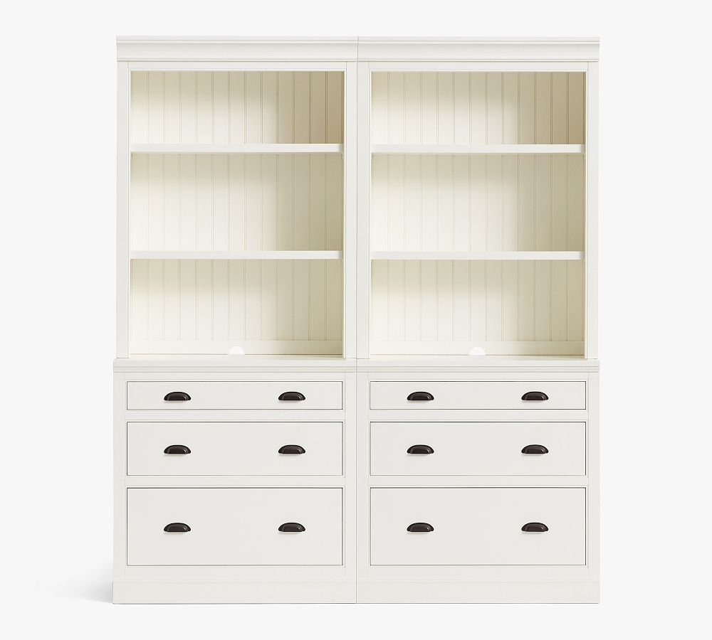 Aubrey Shelf with File Cabinets (72&quot;)