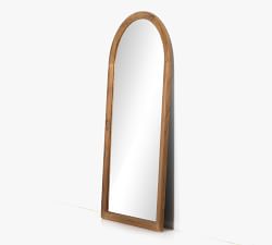 Charley Smoked Acacia Arch Mirror