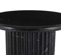 Dusky Round Marble End Table (20&quot;)